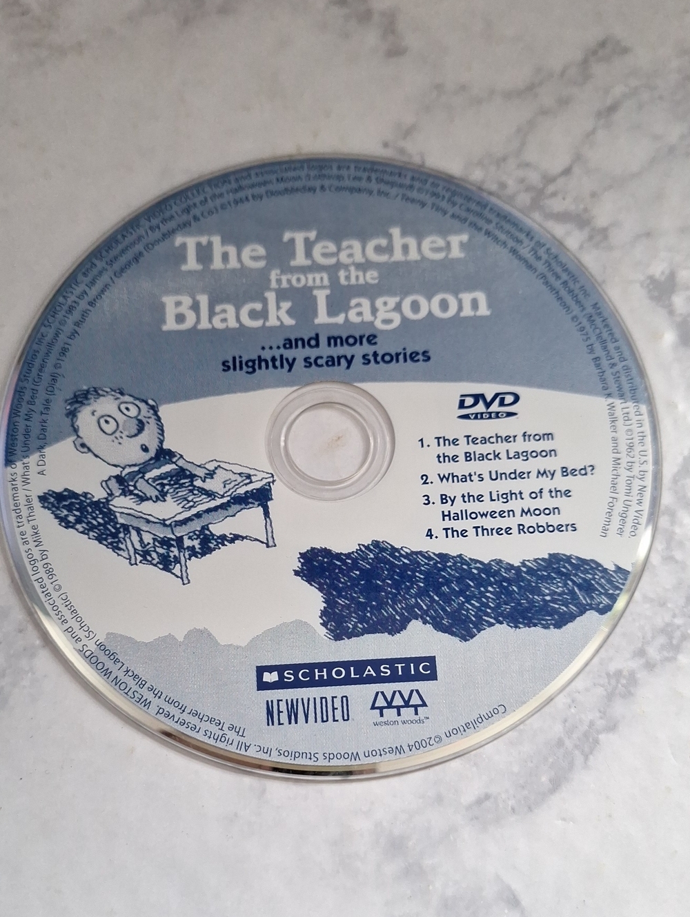Scholastic DVD The Teacher from the Black Lagoon - Blue Artwork